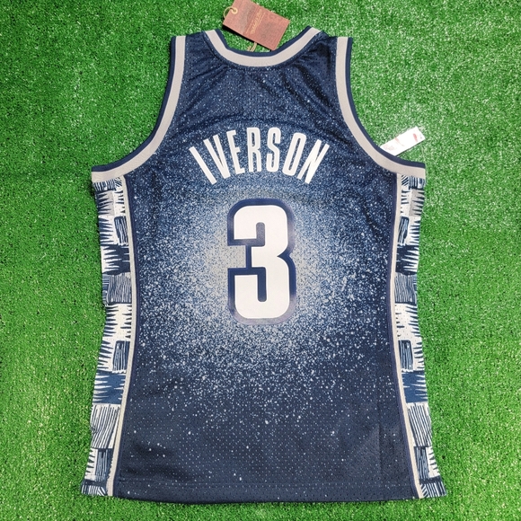 Mitchell & Ness Allen Iverson 95-96 Georgetown Hoyas Jersey Mens Size Medium New - Picture 4 of 14